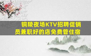 铜陵夜场KTV招聘促销员兼职好的店免费管住宿